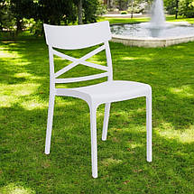 Стілець пластиковий Bica Сroix 80x46x56 см білий