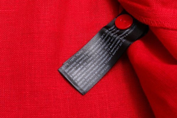 Юбка для девочек льняная Гармонiя р.128 красный 