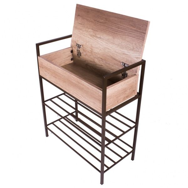 Тумба для взуття Метал Арт Лаос 350x700x830 мм коричневий 