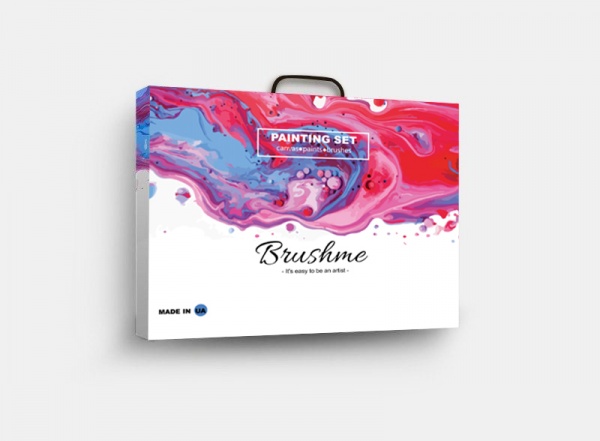 Картина за номерами Яскраві піони BS9904 40x50 см Brushme 