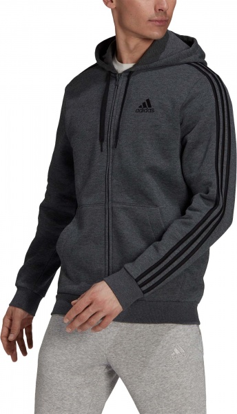 Джемпер Adidas M 3S FL FZ HD HB0042 р. M сірий