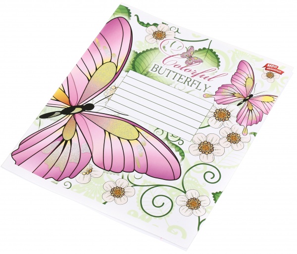 Зошит шкільний з глітером 12 аркушів у лінійку в асортименті Мрії збуваються