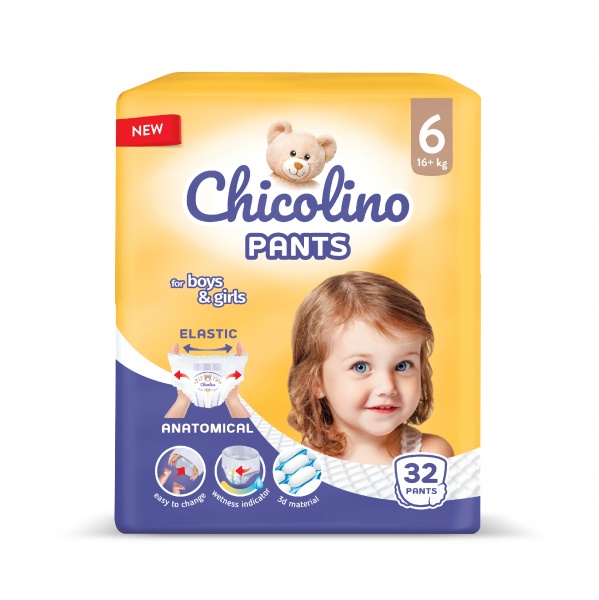 Подгузники-трусики Chicolino 6 16+ кг 32 шт.