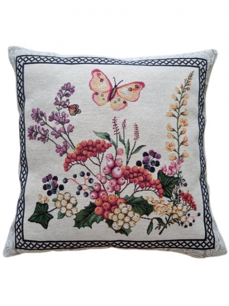 Подушка декоративна Лавандове поле 45x45 см 1001 Бежева Прованс 