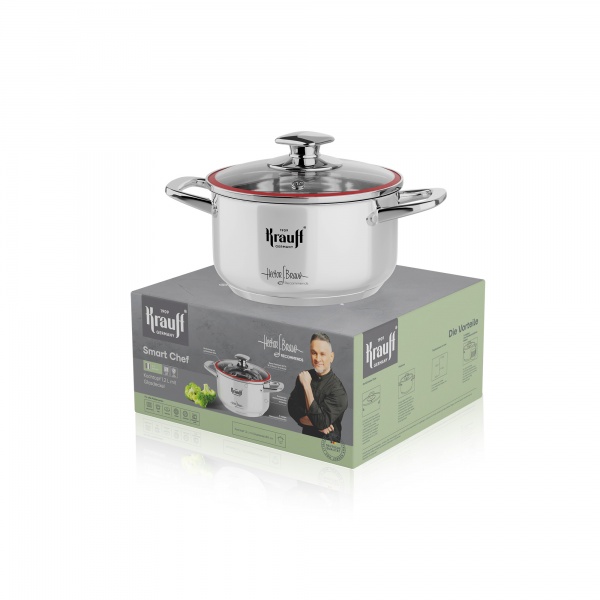 Каструля з кришкою Smart Сhef mini 1,2 л 26-238-066 Krauff