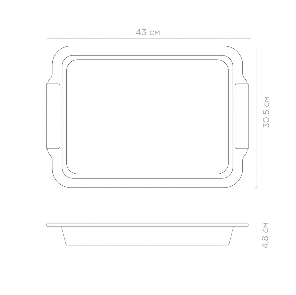 Форма для випікання Vinzer Dolci Line 43x30,5 см 50783