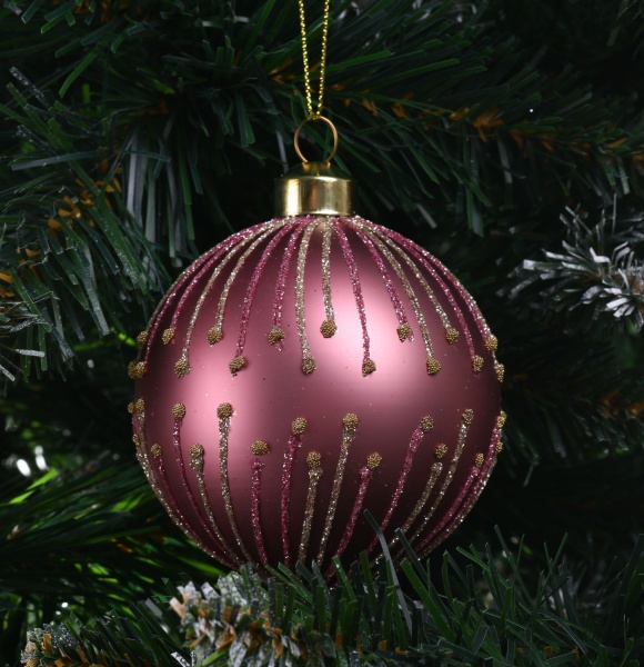 Шар новогодний 8 мм в ассортименте ABT620040