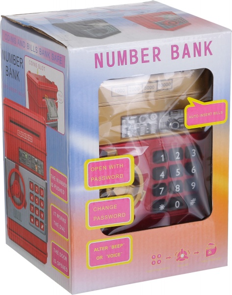 Сейф-скарбничка електронний дитячий золотий OTE0648258/golden