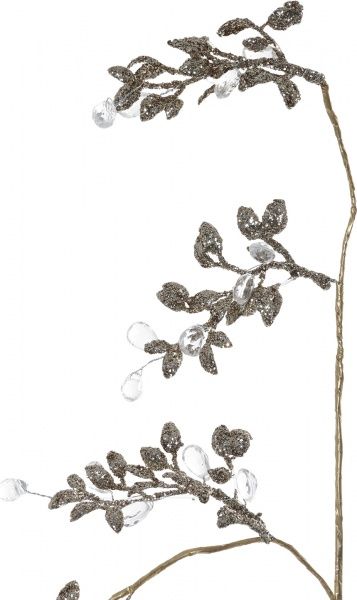 Веточка декоративная Листочки шампань 60 см SA9425S3  