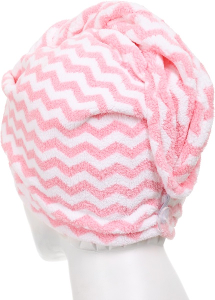 Чалма Zigzag 25x65 см рожевий із білим Luna 