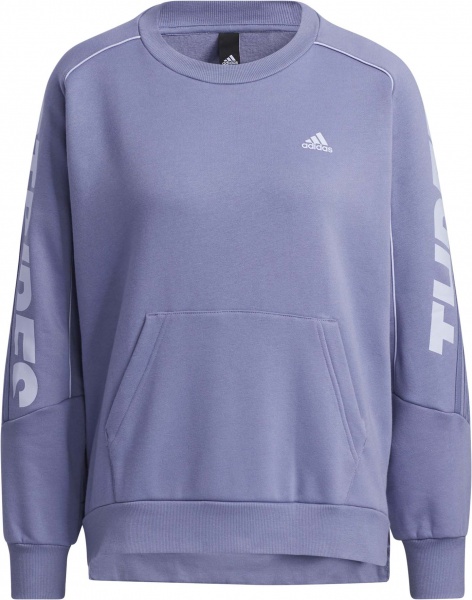 Світшот Adidas W SI WORD CRE GT6361 р. XL бузковий