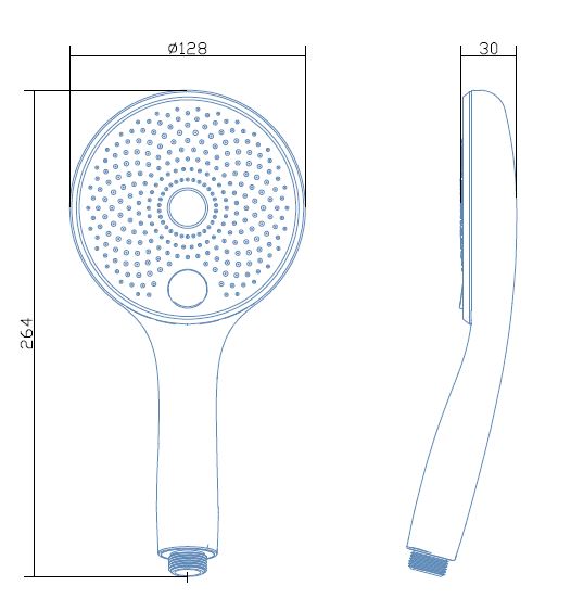 Лейка для душа Mixxen Kiwi MXHA0627 
