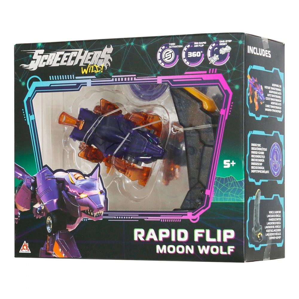 Ігровий набір Alpha Group Screechers Wild! S5 L0.5 Мун Волф 1:32 EU686103B