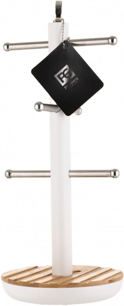 Тримач для чашок Flamberg Premium Retro 15х33,5 см білий PT-1022MB