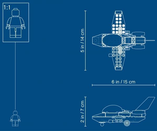 Конструктор LEGO City Воздушная полиция: патрульный самолет 60206