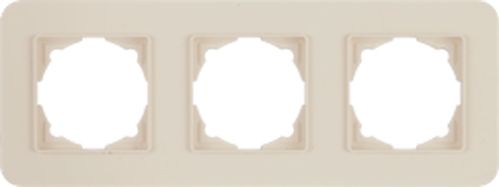 Рамка трехместная Gunsan Radius универсальная крем 01 37 12 00 000 143