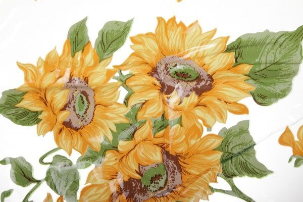 Скатертина Cristal Eco 120x160 см прозорий із малюнком Gemitex 