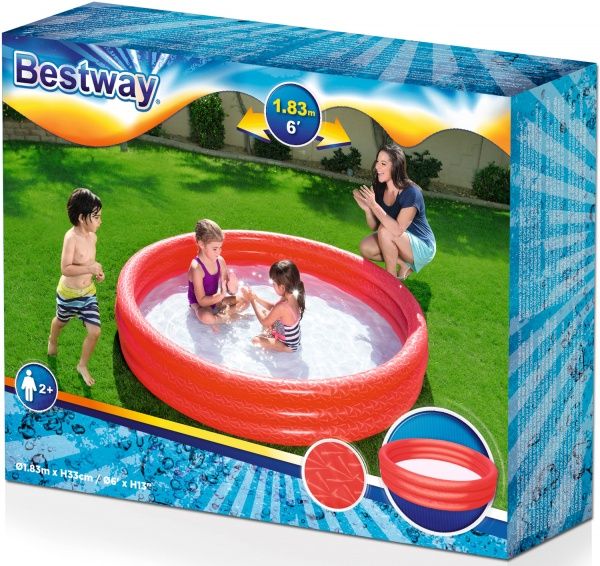 Бассейн надувной Bestway 183х33 см цвет в ассортименте