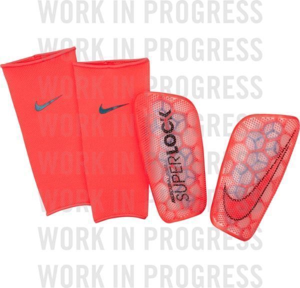 Щитки футбольные Nike Mercurial FlyLite Superlock р. M разноцветный CK2155-644