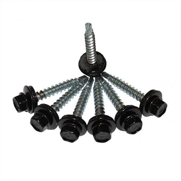 Саморез со сверлом по дереву 4,8x35 мм черный