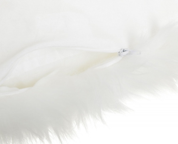 Подушка KM рожева зі штучним хутром 100% поліестер 45x45 см рожевий 