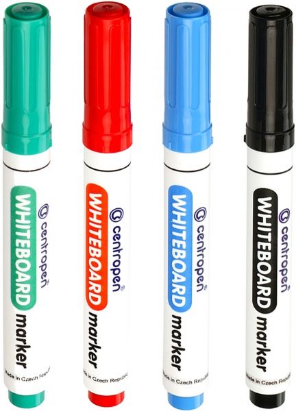 Набір маркерів Centropen для білої дошки 2.5 мм 4 шт. 8559/4 різнокольоровий 