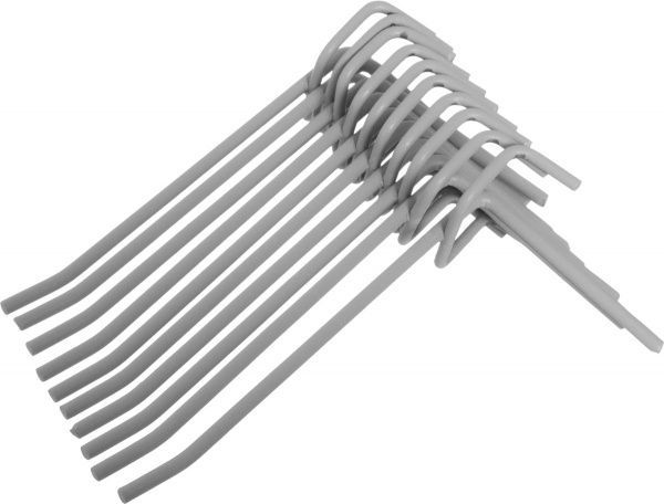 Гачок на сітку одинарний КО-150/60-01 10 шт. сірий