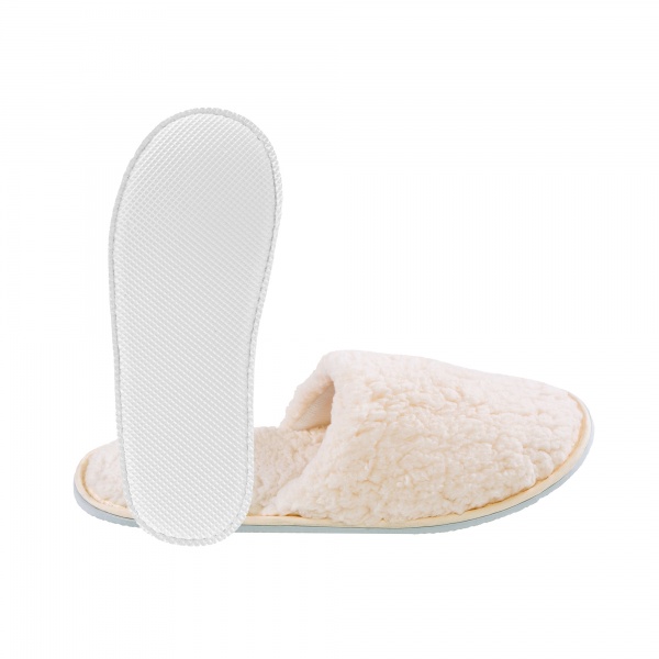 Тапки домашние Homeline меховіе 168581 р.42 айвори 