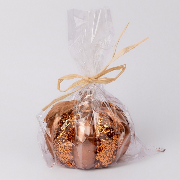 Свеча YES! Fun Тыква 8х6 см глиттер