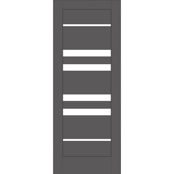 Дверне полотно ОМіС Rino 06 ПО 800 мм графіт silk matt