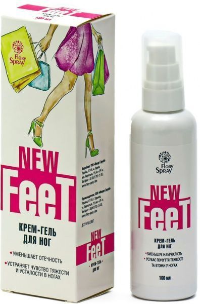 Крем-гель для ніг Флорі Спрей New Feet 100 мл