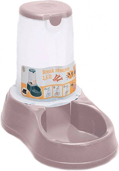 Миска Break reserve Food 1,5л ніжно-рожева