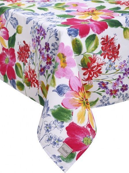 Скатерть Красочность 136x136 см белый с принтом La Nuit 