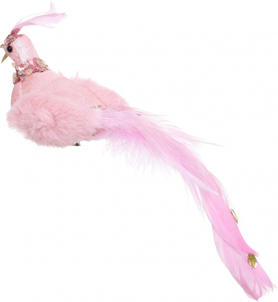 Декорація новорічна Пташка делікатна 28 см EPI-EYJY15487 middle 