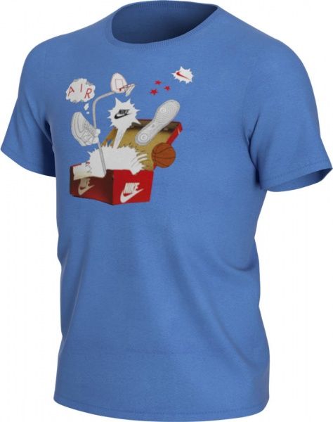 Футболка Nike B NSW TEE SHOEBOX AF1 CV2163-402 S синій