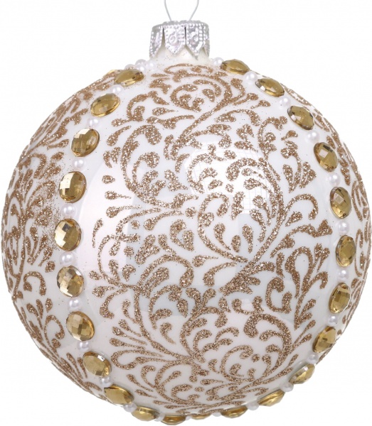 Шар новогодний Элит d 100 мм в ассортименте