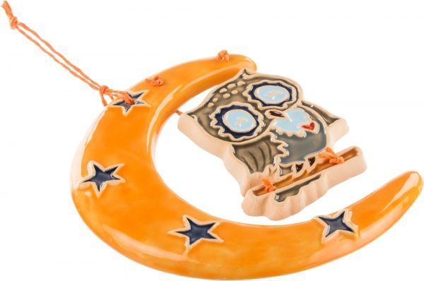 Фигурка Сова на луне 14х13 см Sweet Ukraine