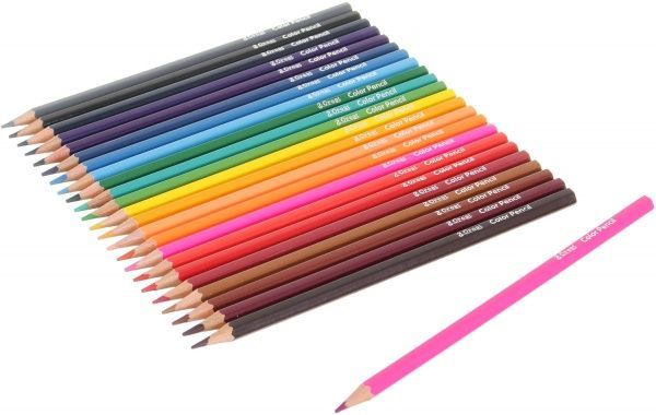Карандаши цветные Abstraction розовый 24 шт.