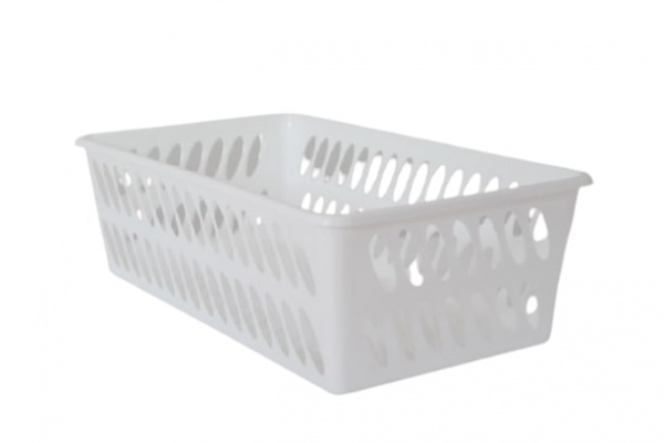 Корзина универсальная ММ-Пласт MM1white белая 50x100x200 мм