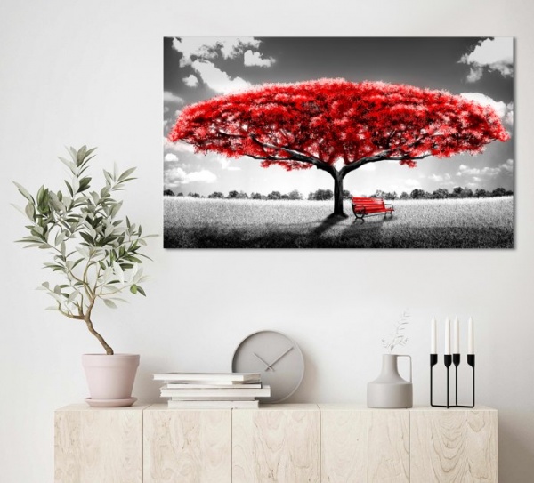 Картина на холсте Красное дерево 60x100 см Dekor-Karpaty ЕО243 