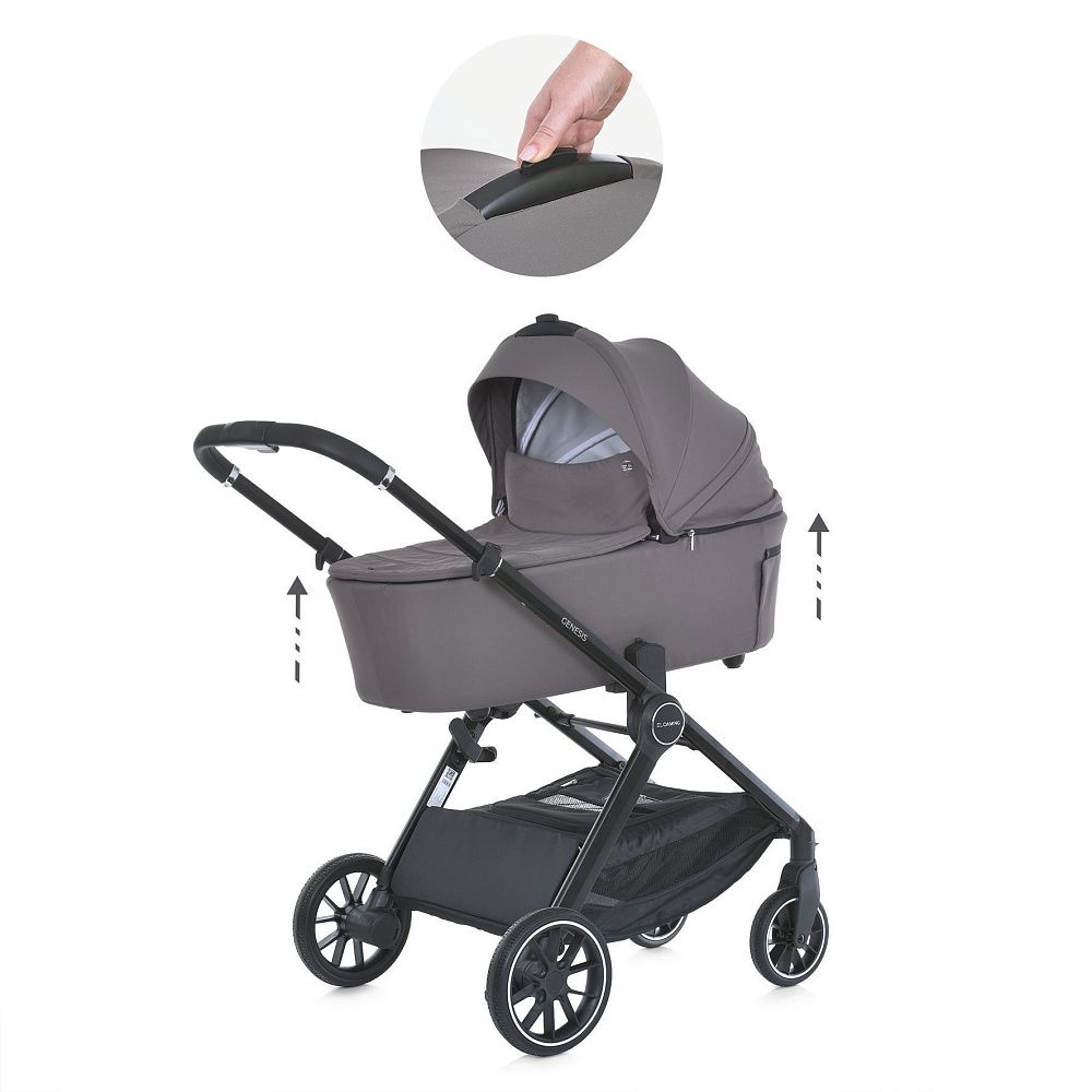 Коляска універсальна 2 в 1 El Camino ME 1126 GENESIS Taupe Gray