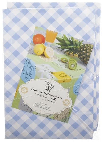 Скатерть Лайт 4731430а12 130x120 см голубой УкрСкат 