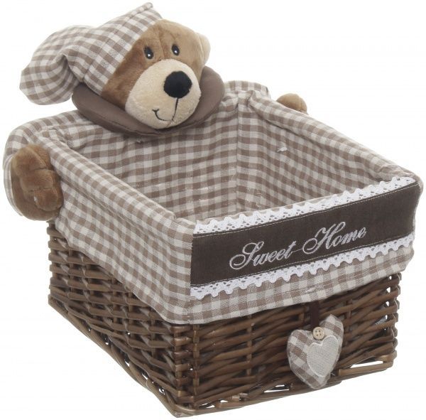 Кошик плетений з текстилем дитячий 28х22х16 см JMA16-10TK-4 