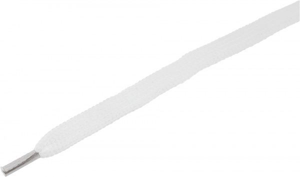 Шнурок плоский 120 см білий пара 