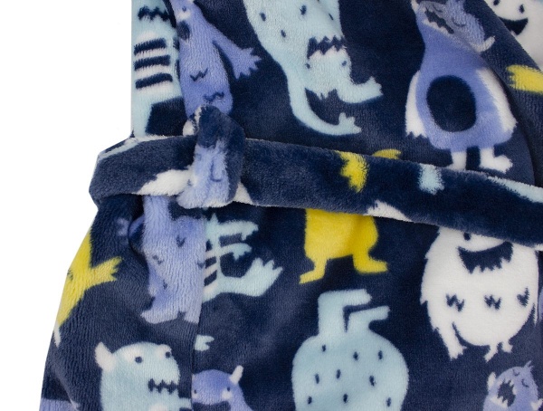 Халат для мальчика Luna Kids Монстры р.110-116 синий 
