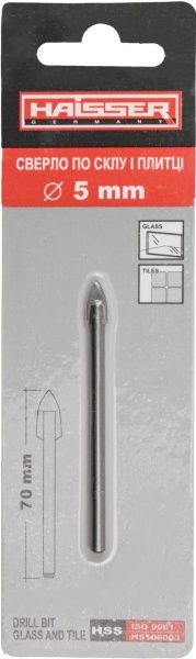 Сверло по плитке Haisser 5x70 мм