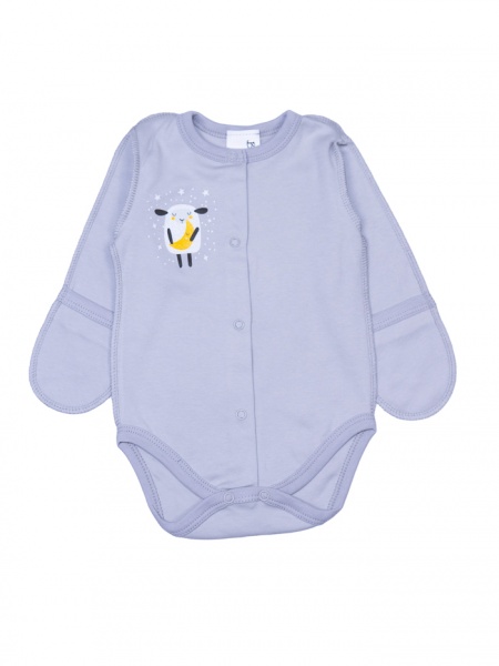 Боді дитяче унісекс Bambinelli Овечка р.56 сірий 