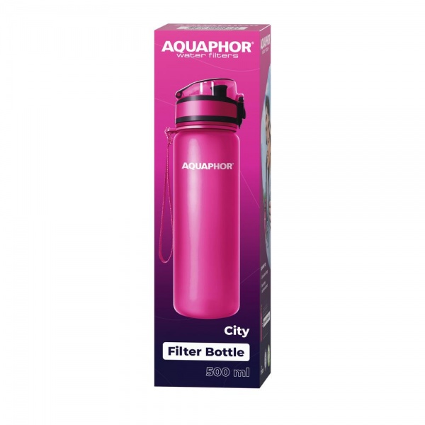 Фильтр-бутылка Аквафор ( розовый) 