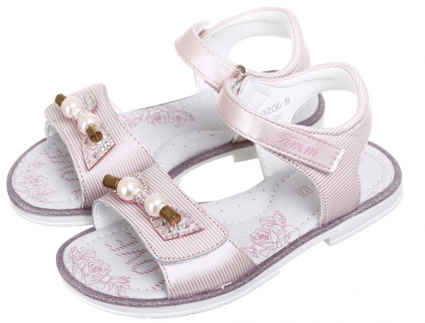Босоножки для девочек ТОМ.М р.26 розовый 9206В 