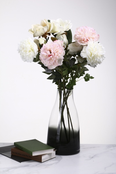 Ваза скляна Wrzesniak Glassworks Яншо 34 см сіра 